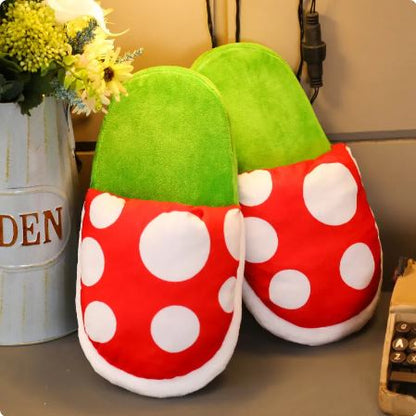 Comfy Super Mario Piranha Plant Plush Slippers