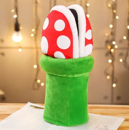 Comfy Super Mario Piranha Plant Plush Slippers