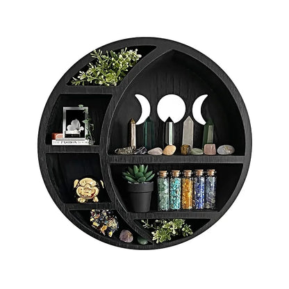 Crescent Moon Wall-Mounted Shelf